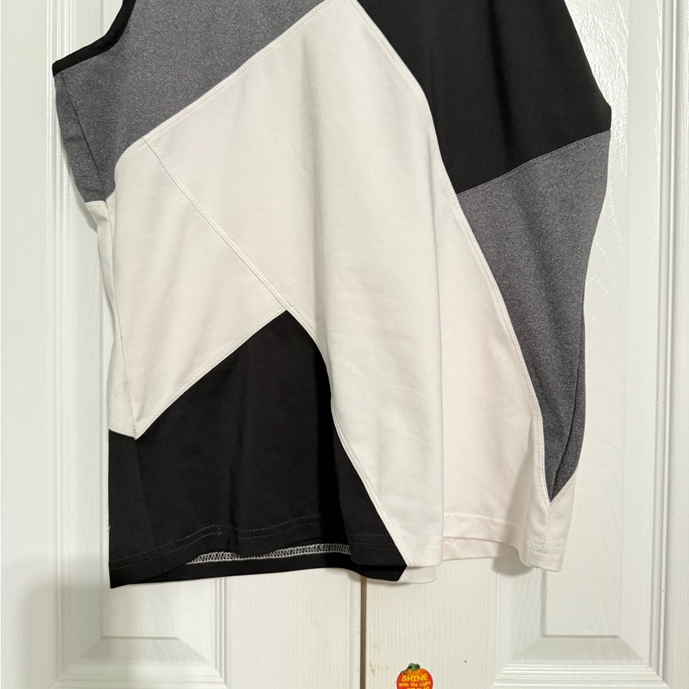 Bolle Black, Gray, and White Tank Top